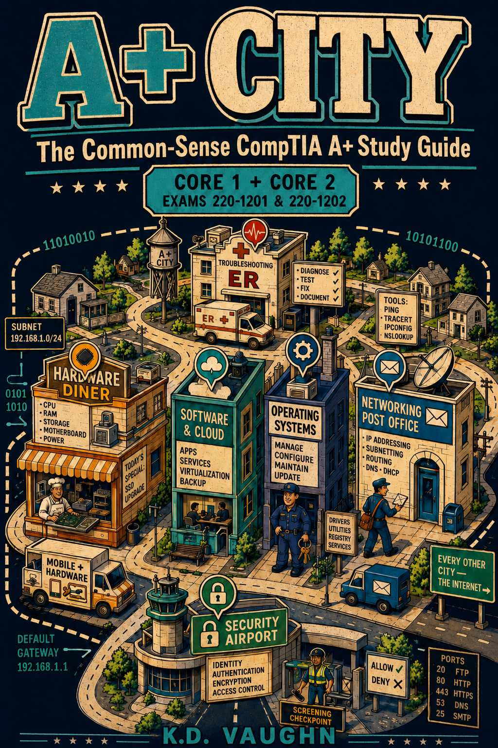A+ CITY: The Common-Sense CompTIA A+ Study Guide — book cover